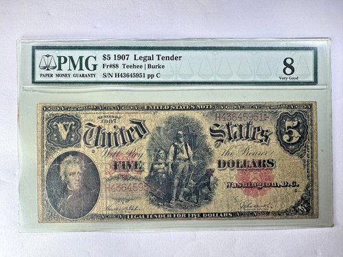 1907 legal tender - $5,