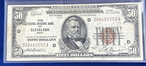 1929 fifty dollar - 1929, $50