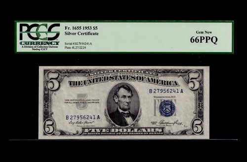 1953 silver certificate - $5,