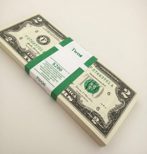Two dollar bills - bills, get