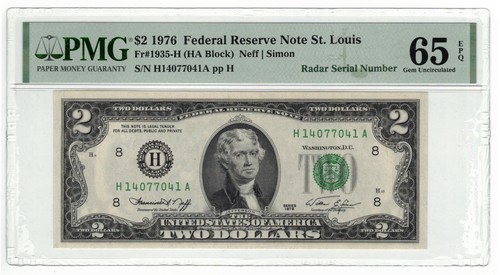 1976 federal reserve - reserve, note
