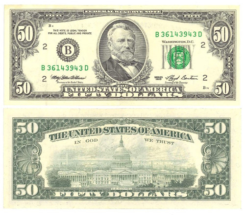 Small portrait dollar - dollar, bill