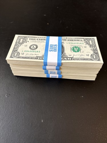 100 one dollar - one,