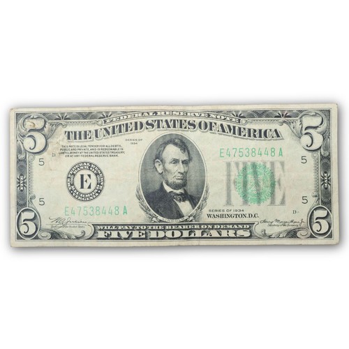 1934 dollar federal - $5,