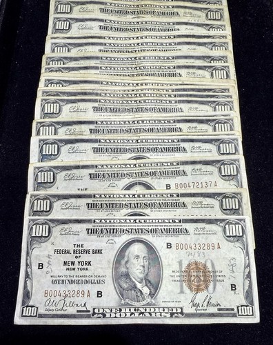 1929 100 federal reserve note - 1929,