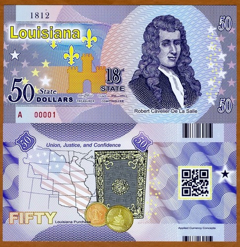 Usa states louisiana 50 - louisiana,, $50