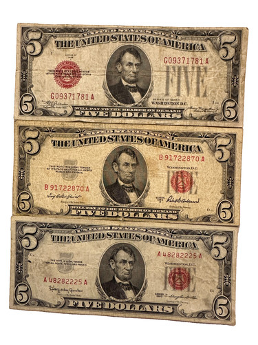 Lot five red seal 2 - lot, $2
