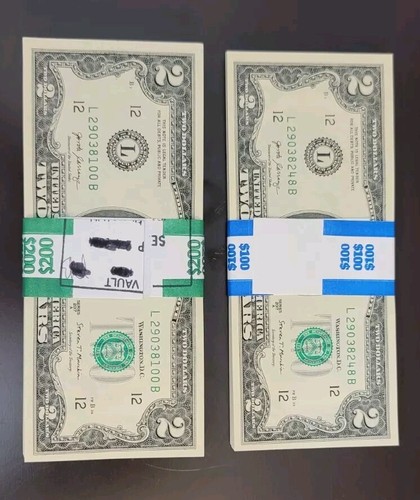 Pack 100 usd two - usd, ($2