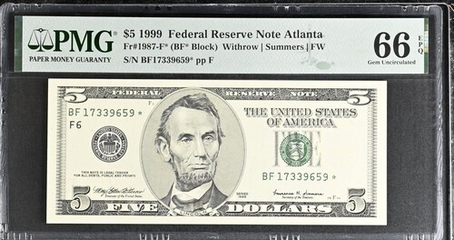1999 federal reserve note - federal,